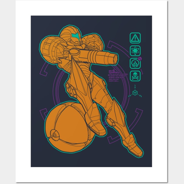 Anatomy of a Bounty Hunter Wall Art by mannypdesign